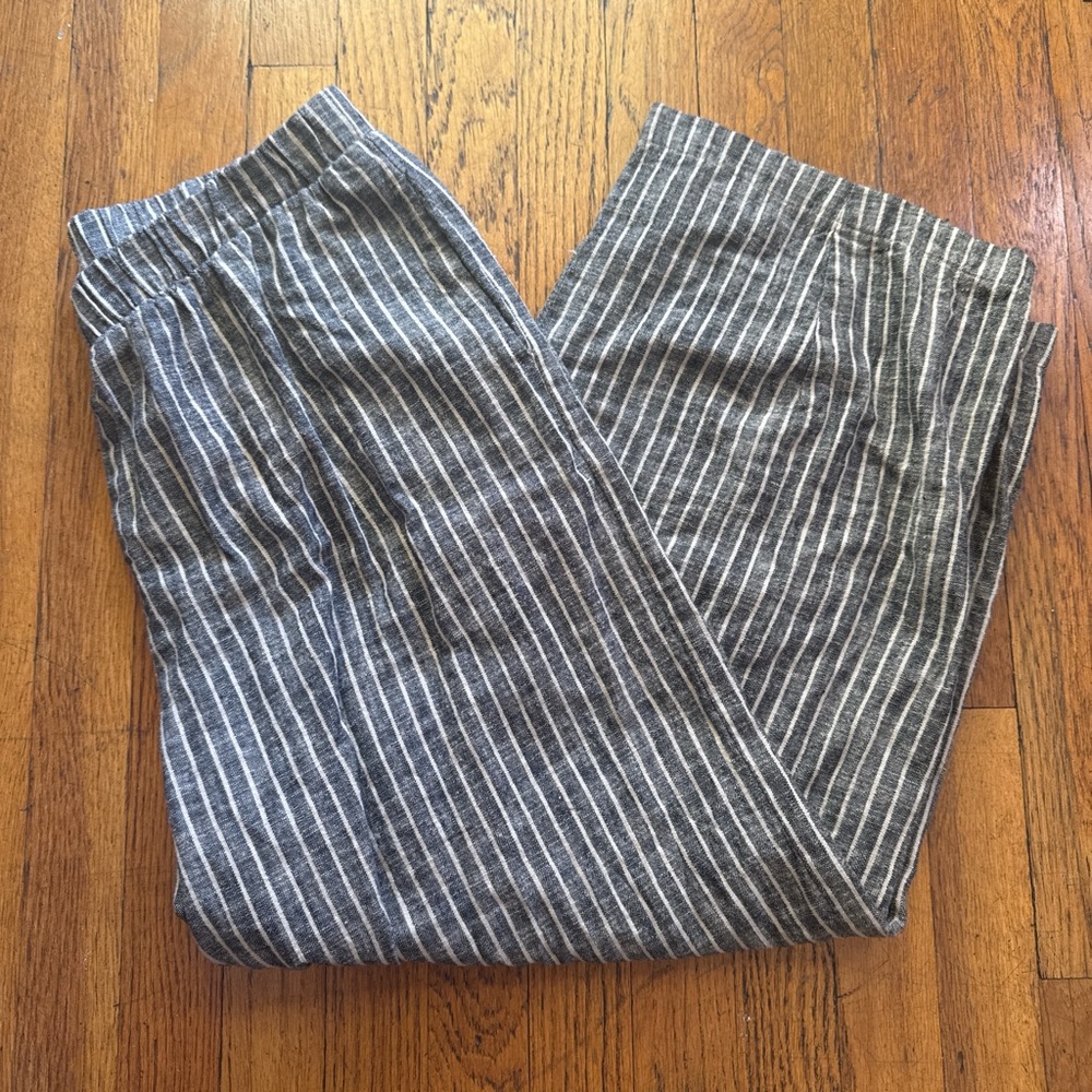 nlt (No Less Than) LA anza pinstripe crop trouser size L